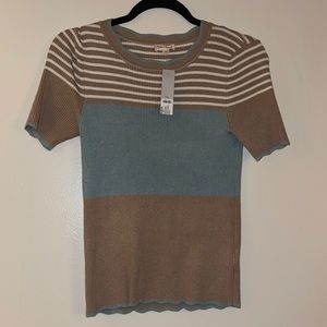 NWT Hem & Thread Short Sleeve Sweater